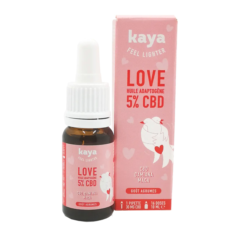 Huile adaptogne Love 5% - CBD Monkey