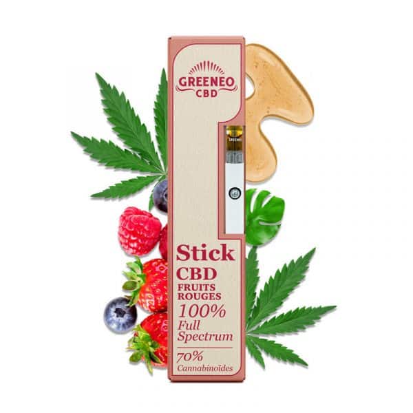 Pen stick CBD fruits rouges 70% Greeneo