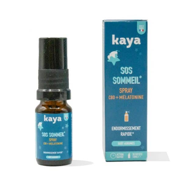 Spray CBD Mélatonine sommeil Kaya