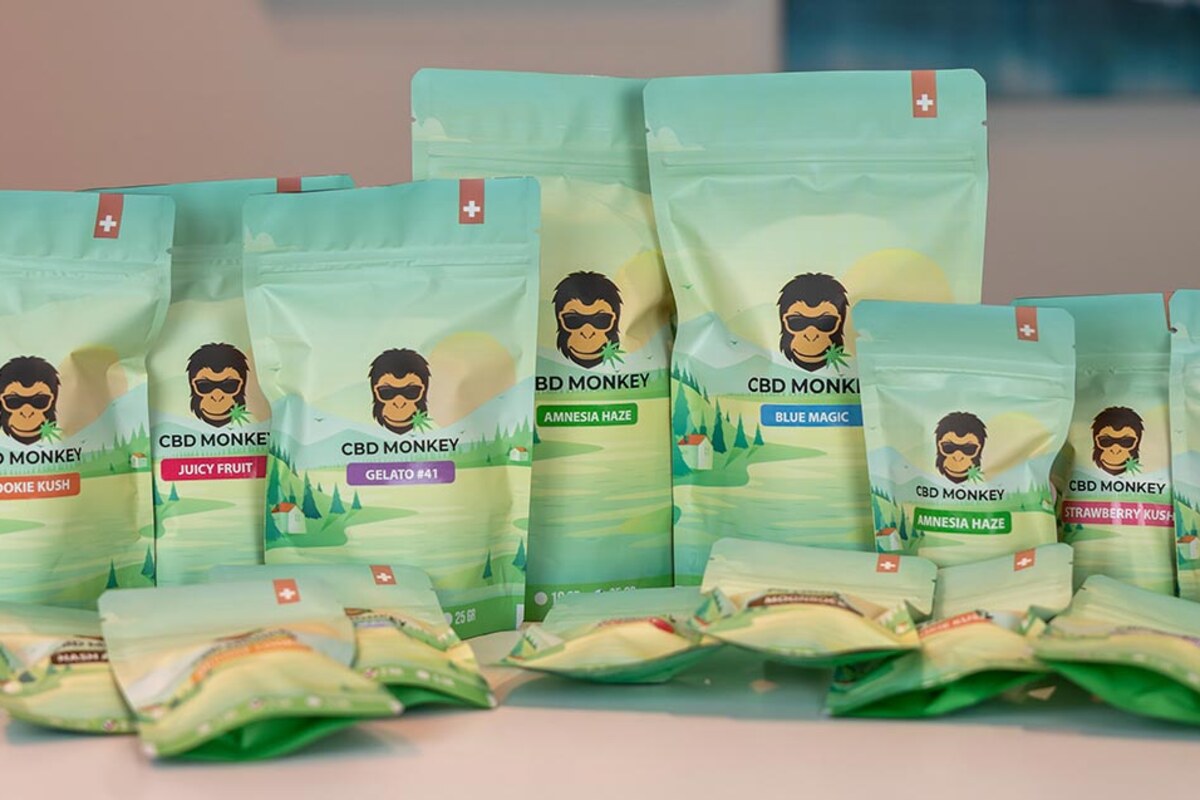 Catalogue CBD Monkey : sachets de variétés sélectionnées